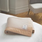 John Atkinson by Hainsworth® 215gsm Lambswool Cashmere Champagne Blankets